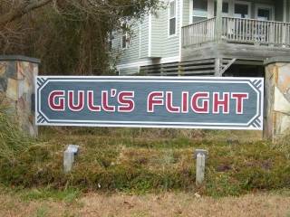 Gull's Flight subdivision sign